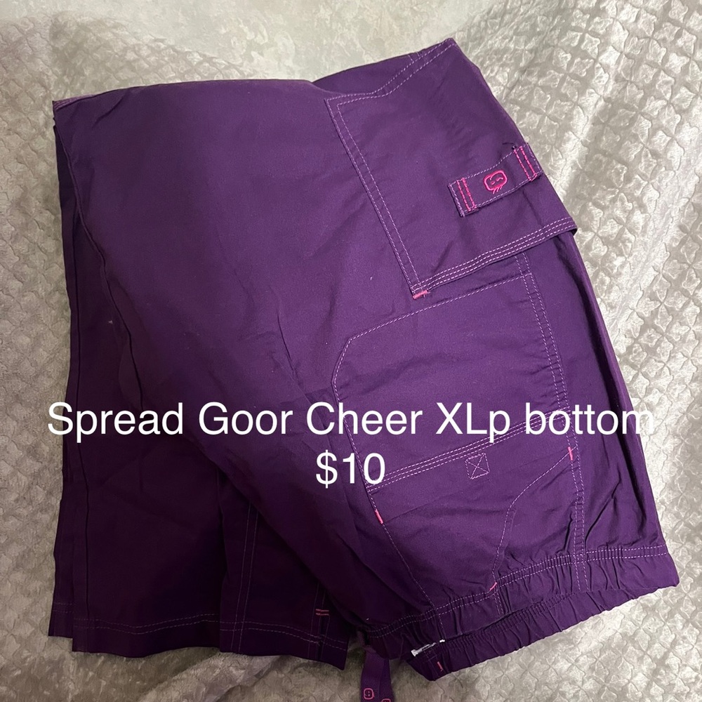 Purple scrub bottoms